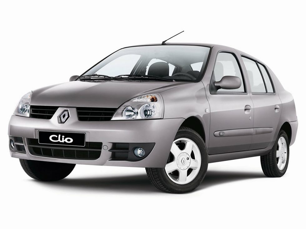 Коврики текстильные "Стандарт" для Renault Symbol I (седан / LB Седан) 2006 - 2008, черные, 4шт.